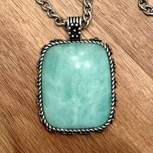 Lucky Brand | Chalcedony Pendant Necklace | 18” Adjustable
